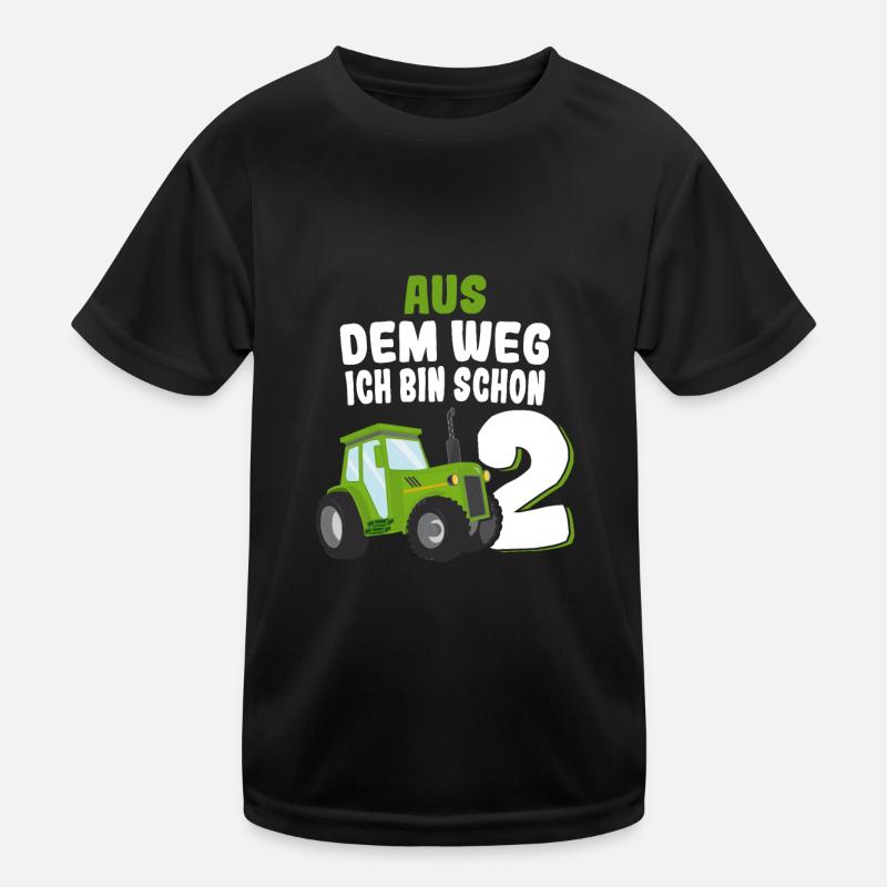 Lustige Bauernhof Traktor Geburtstag Geschenkideen Kinder Funktions-T-Shirt