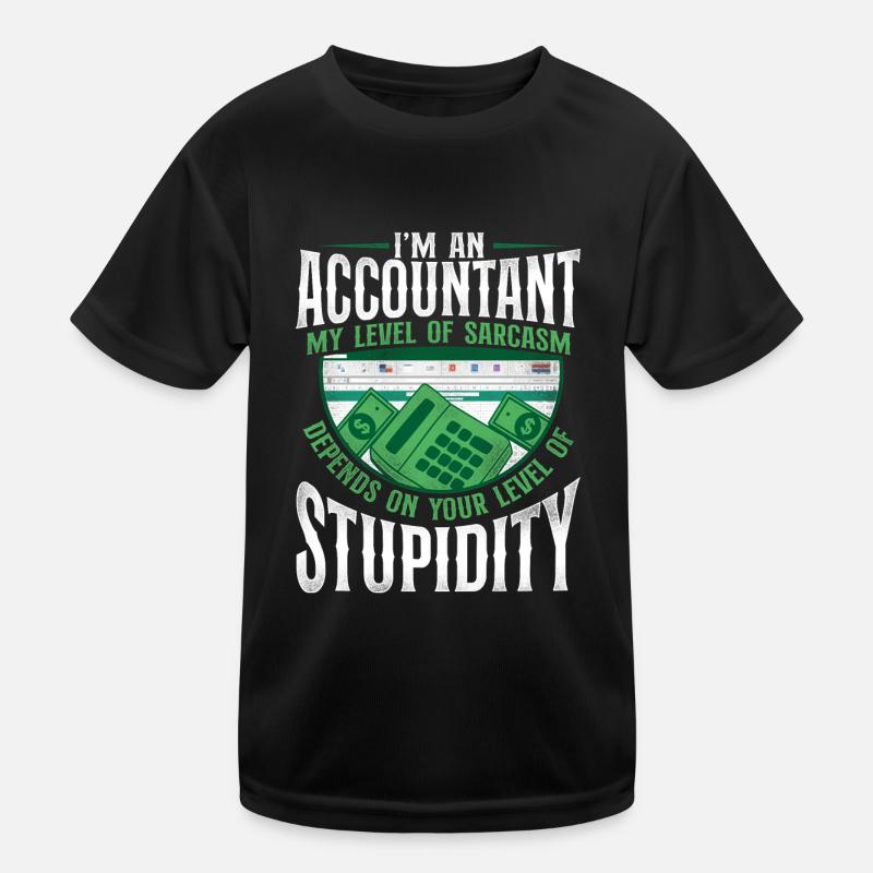 Accountant Bookkeeper Accounting Kids Functional T-Shirt