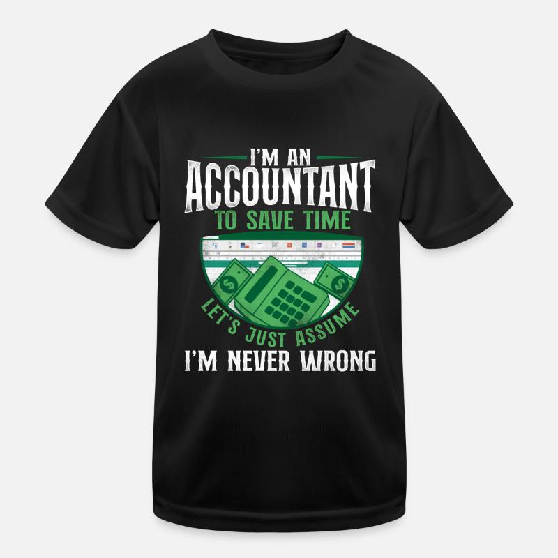 Accountant Bookkeeper Accounting Kinder Funktions-T-Shirt