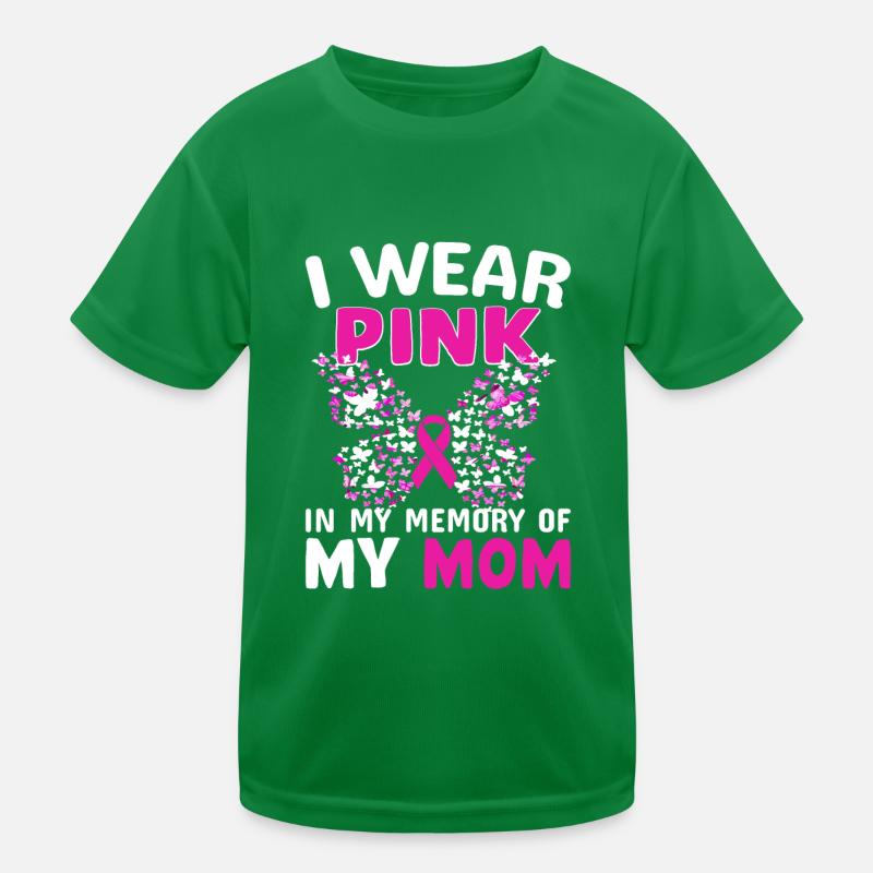 Ich trage Rosa in Erinnerung an meine Mutter Kinder Funktions-T-Shirt