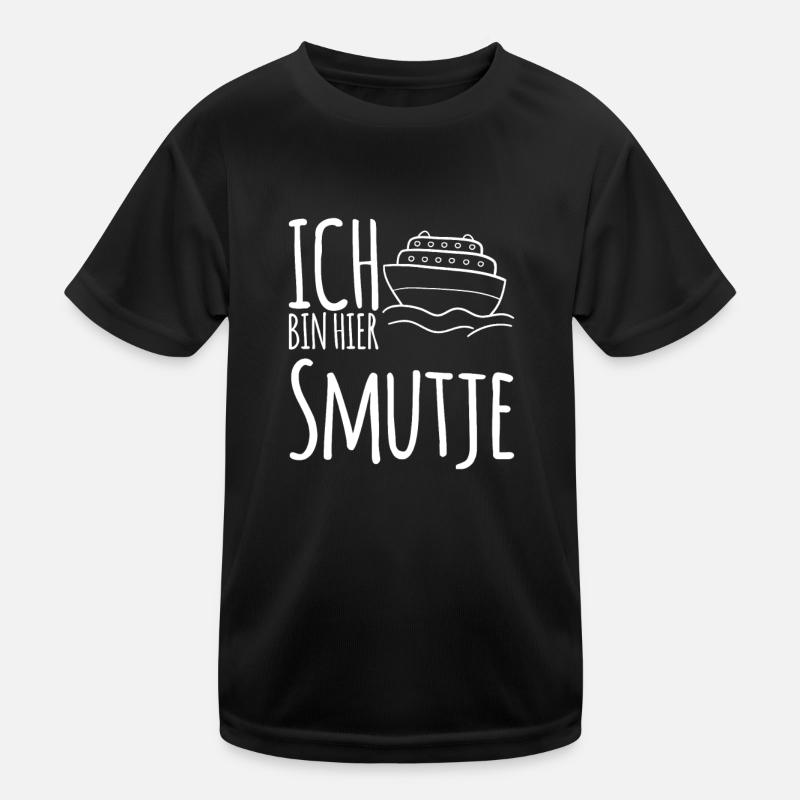 I'm here Smutje - Cook Sailing Motivation Kids Functional T-Shirt