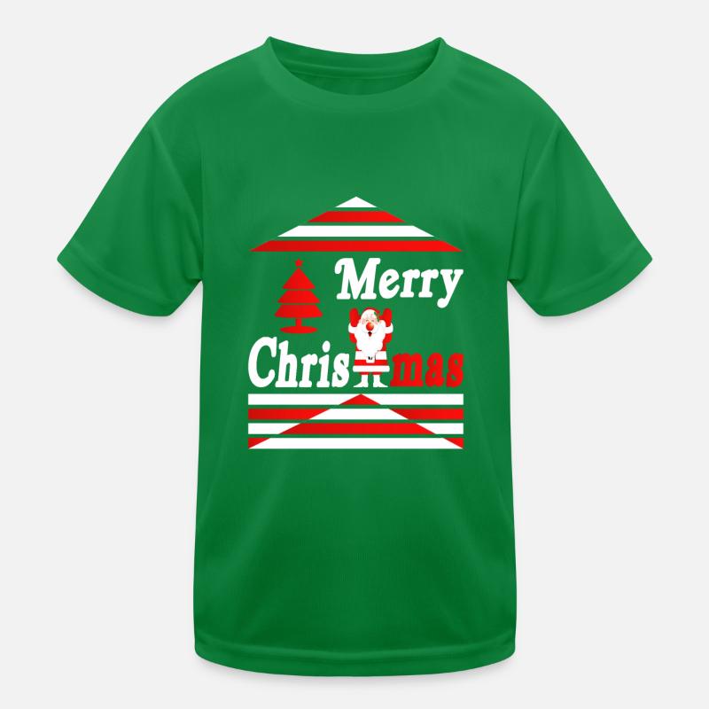 Merry Christmas Kids Functional T-Shirt