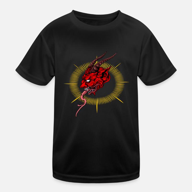 Teufel Teufelchen Pentagramm Kinder Funktions-T-Shirt