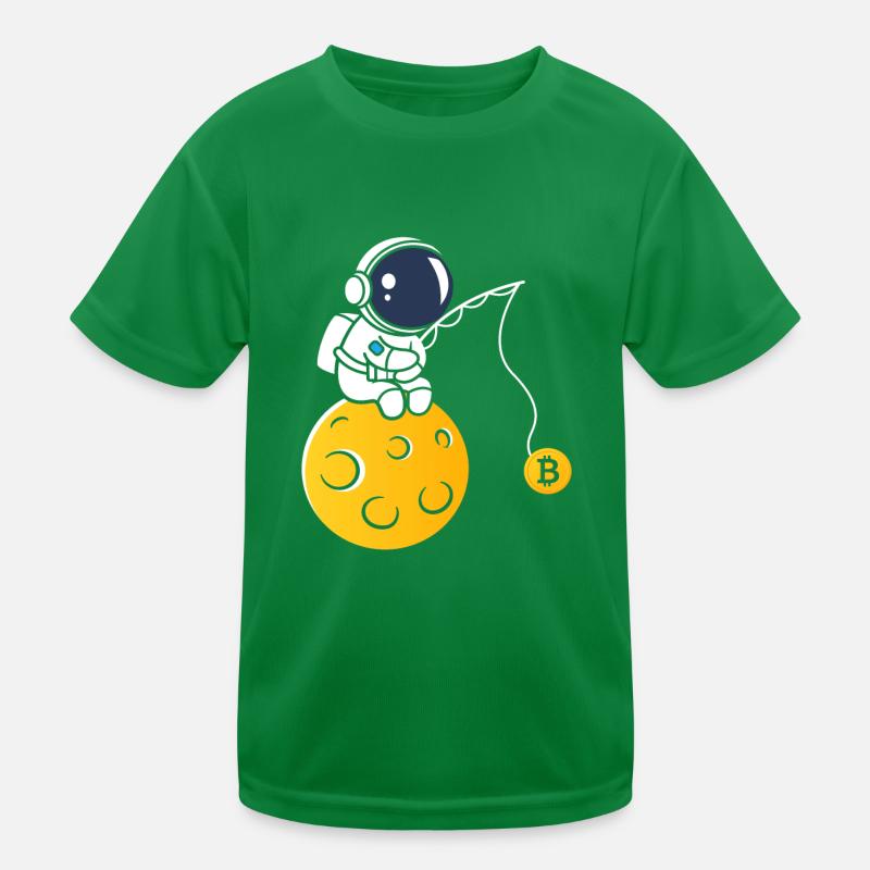 Bitcoin Lune T-shirt sport Enfant