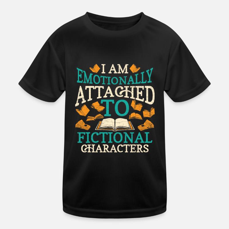 Bücherwurm Bücher Leseratte - Kinder Funktions-T-Shirt - Schwarz