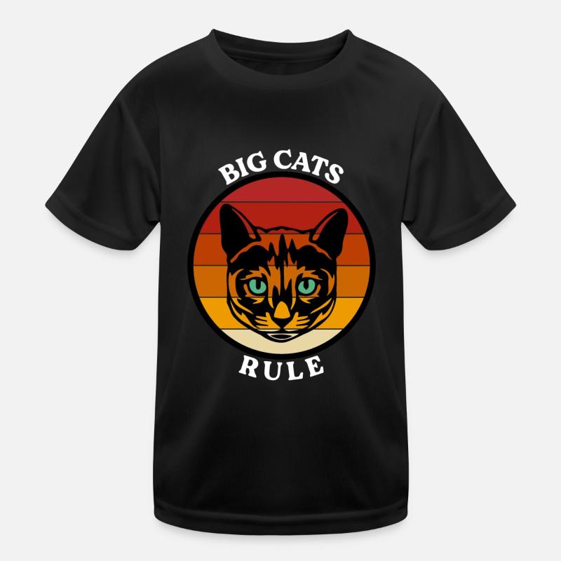 Big Cats Rule Kids Functional T-Shirt