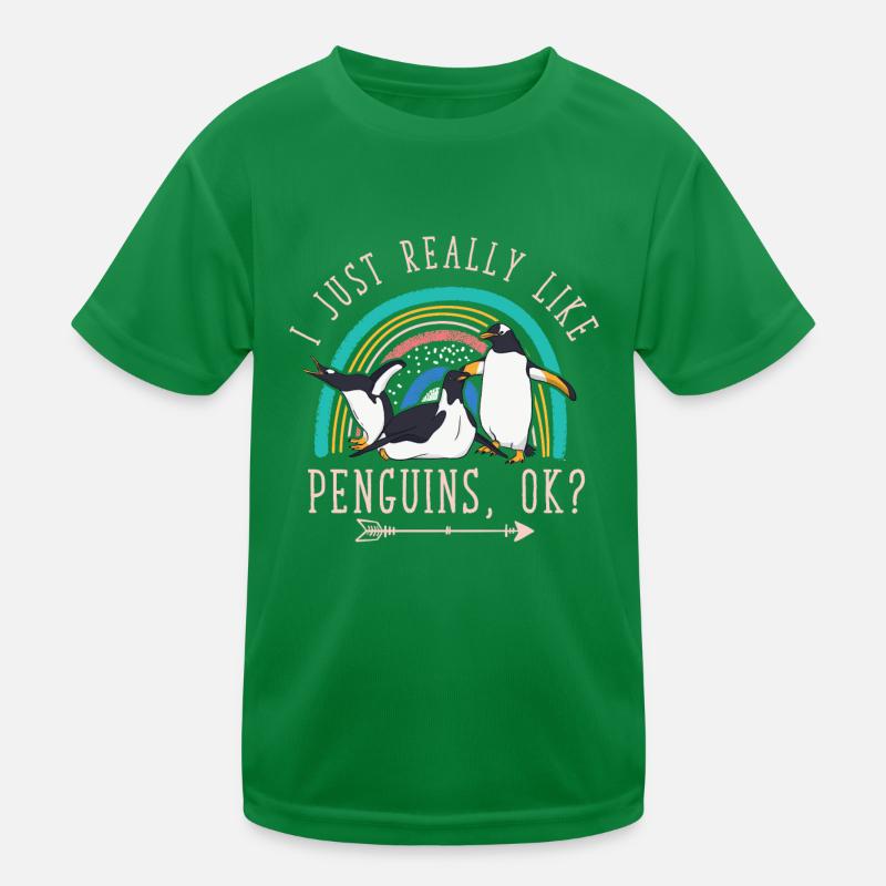 J’aime les pingouins Vraiment, OK? Amateurs de pingouins T-shirt sport Enfant