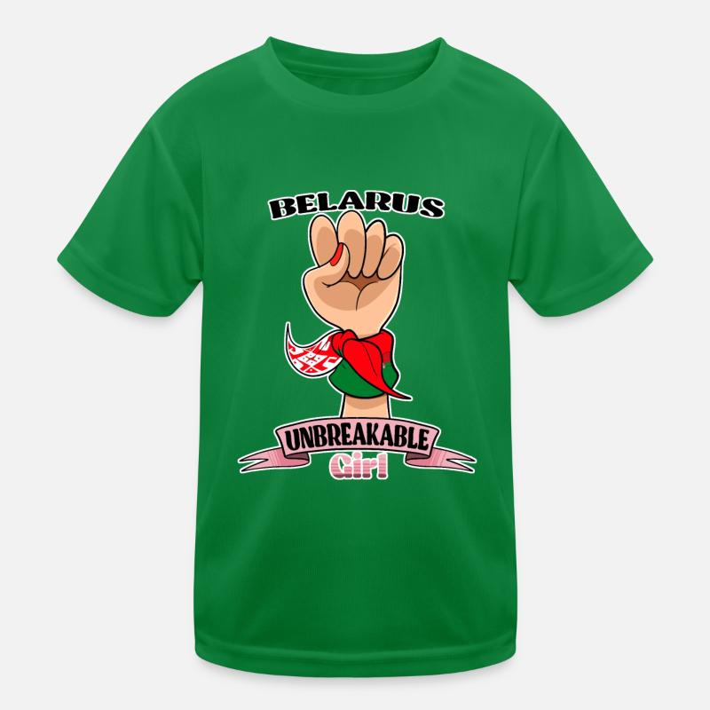 Biélorussie Fille incassable I Biélorussie Héritage I T-shirt sport Enfant