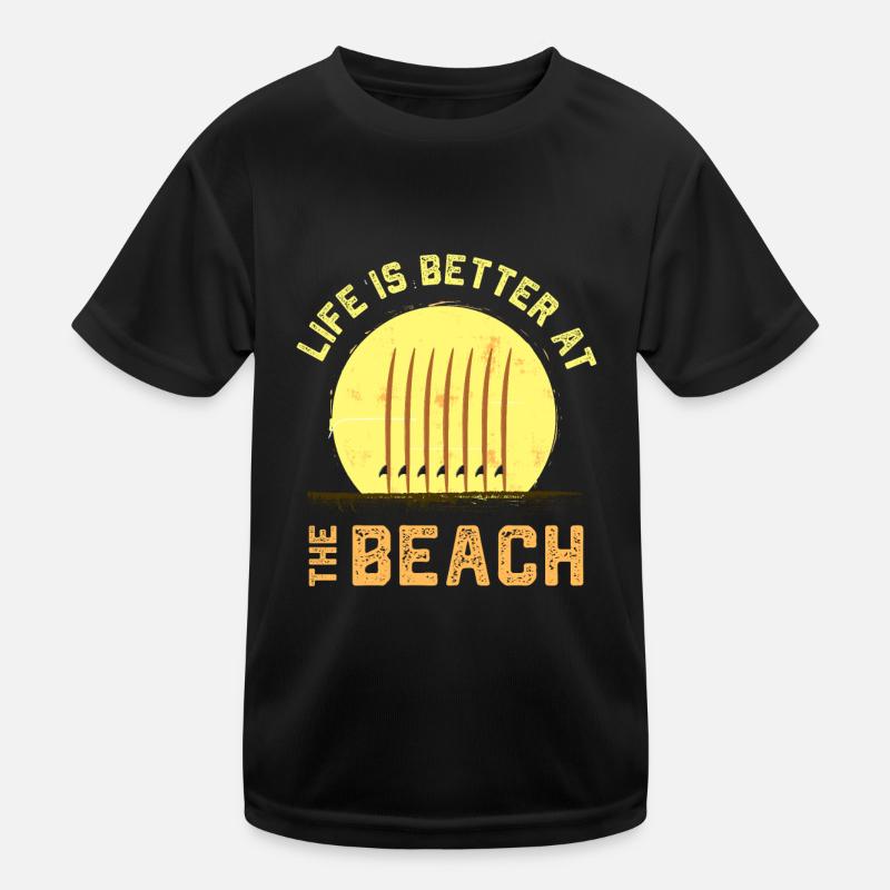 la vie est meilleure au beatch Design T-shirt sport Enfant