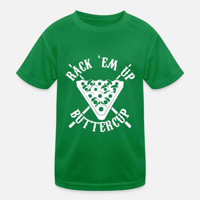 rack em up renoncule Design pour un billird T-shirt sport Enfant