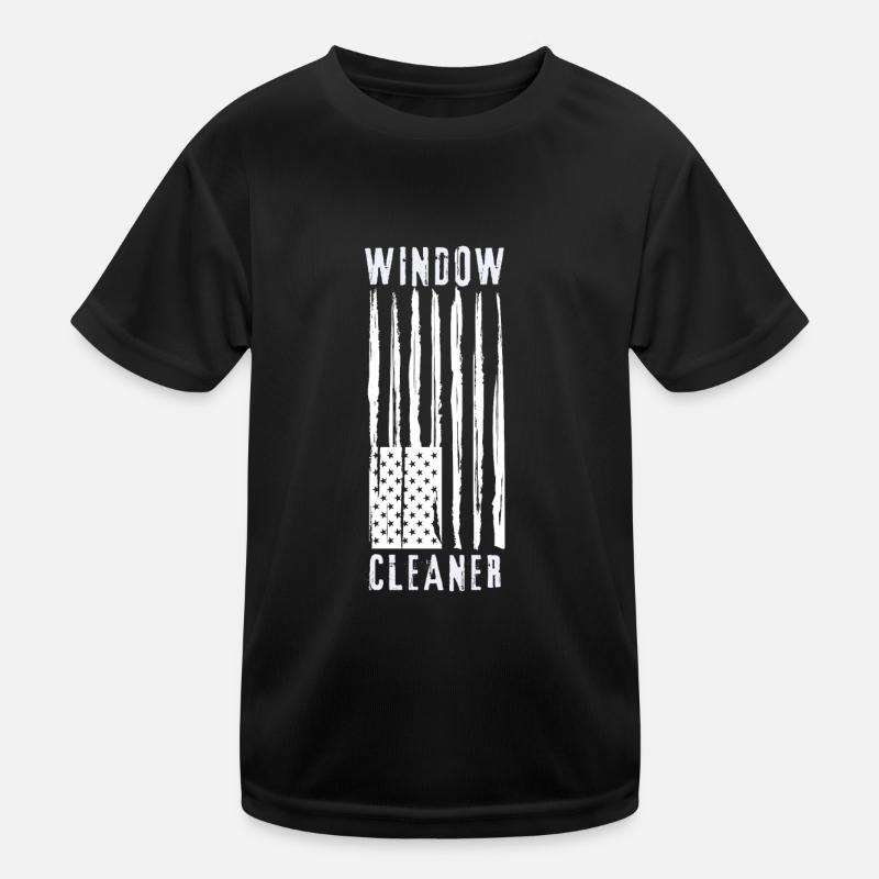 Window Cleaner Services Car Window Cleaning Window Kids Functional T-Shirt