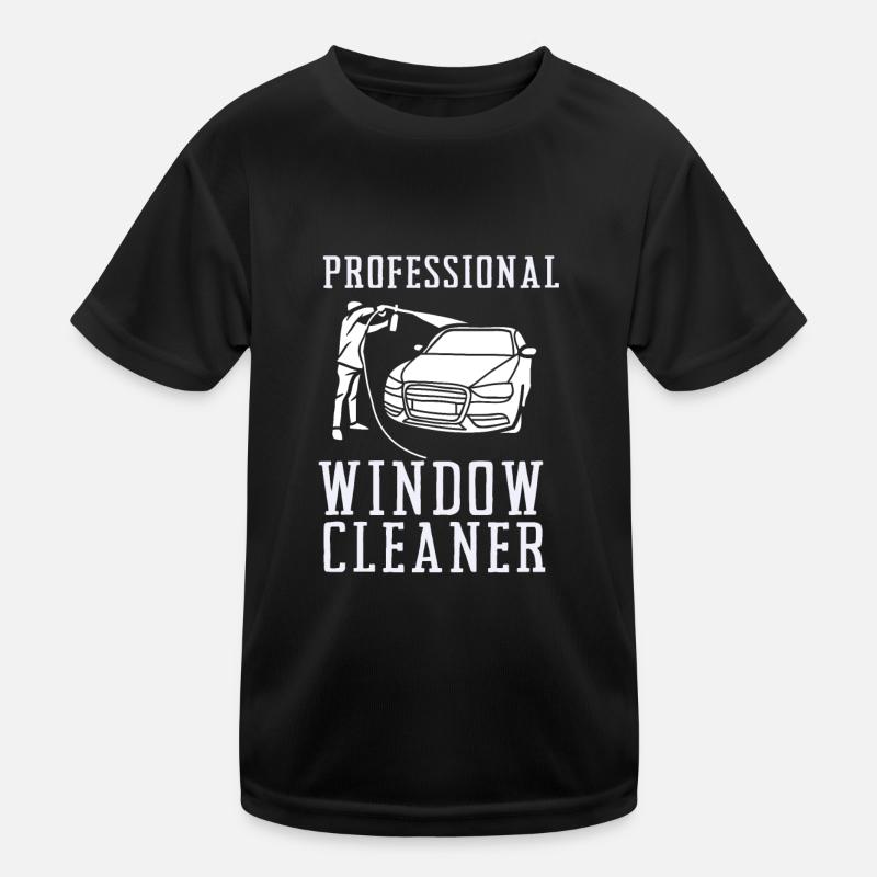 Window Cleaner Services Car Window Cleaning Window Kids Functional T-Shirt