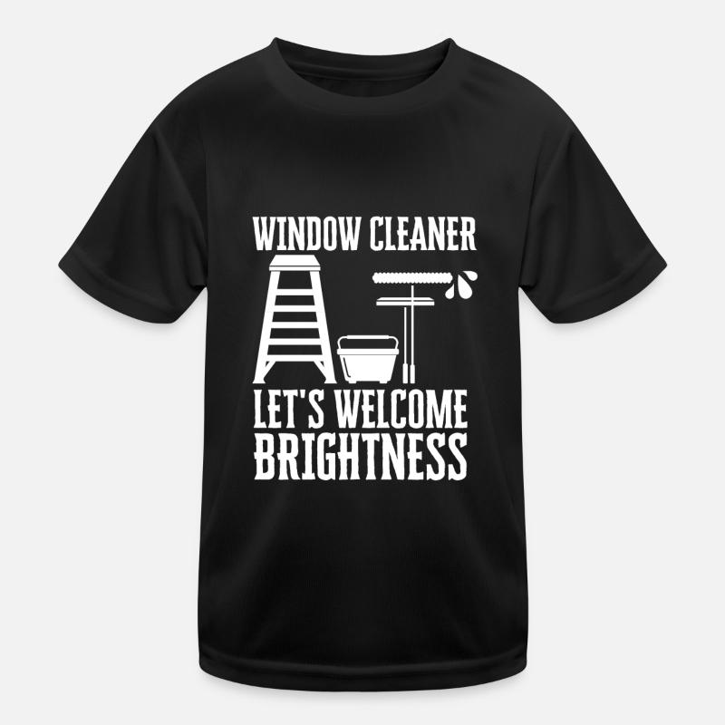 Window Cleaner Services Car Window Cleaning Window Kids Functional T-Shirt