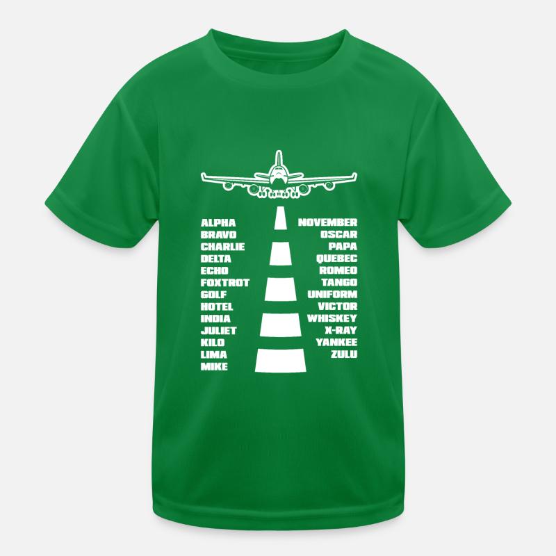 Flugzeug Luftfahrt Pilot Lustiges Piloten Geschenk Kinder Funktions-T-Shirt
