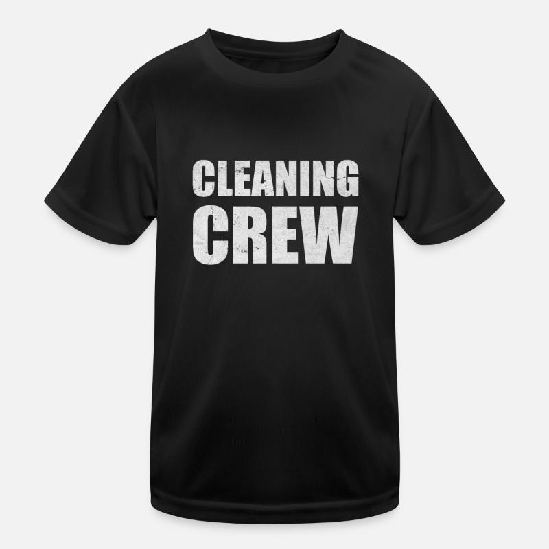 Cleaning Crew Household Team Cleaning Column Gift Kids Functional T-Shirt