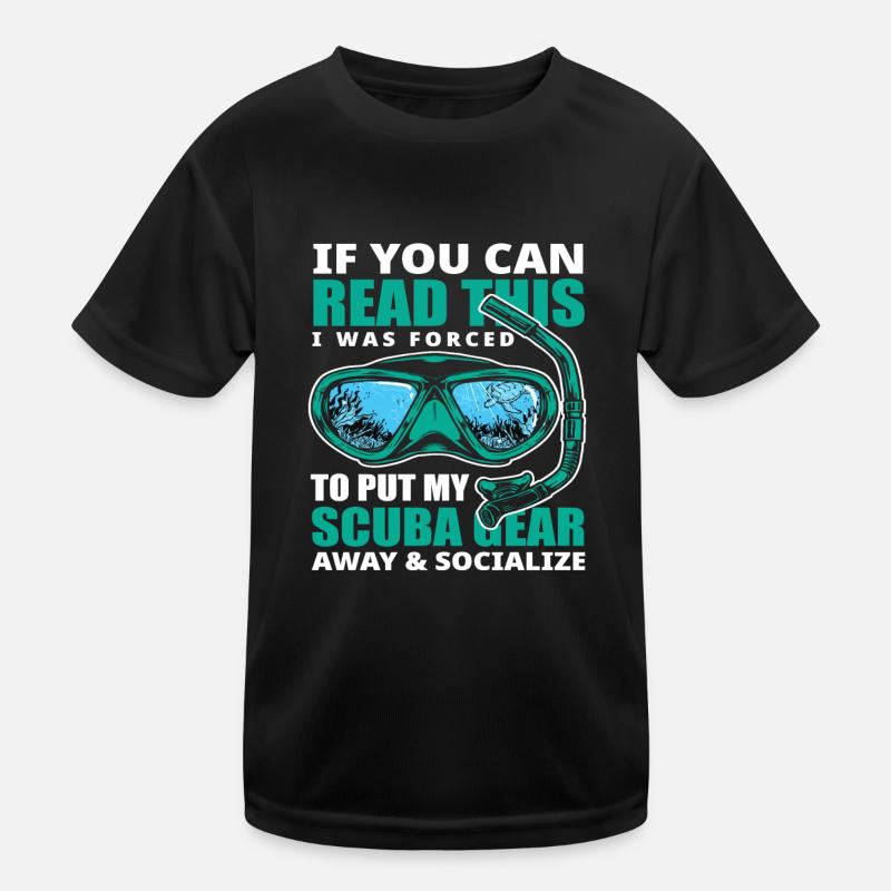 Taucher Kinder Funktions-T-Shirt