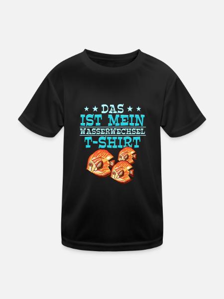 Das ist mein Wasserwechsel T-shirt Aquarianer - Kinder Funktions-T-Shirt - Schwarz