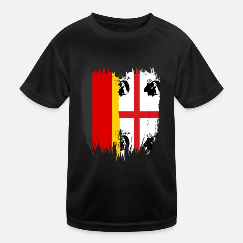 Sardaigne Drapeau sarde Sardaigne Sardaigne T-shirt sport Enfant