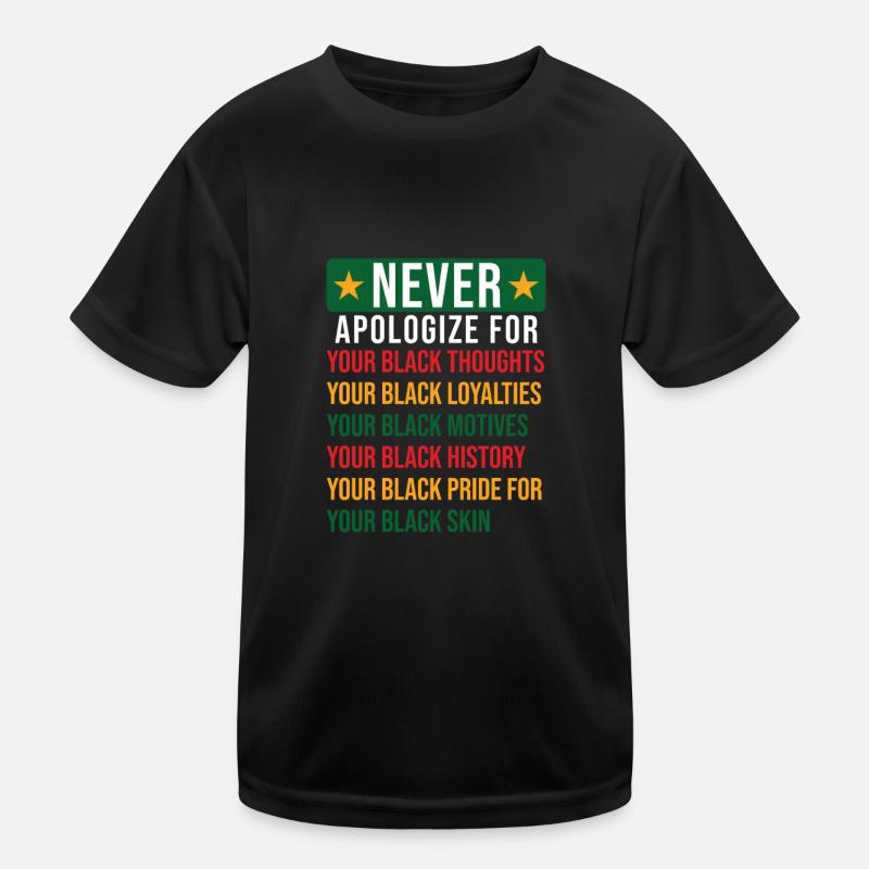 Black History Kids Functional T-Shirt