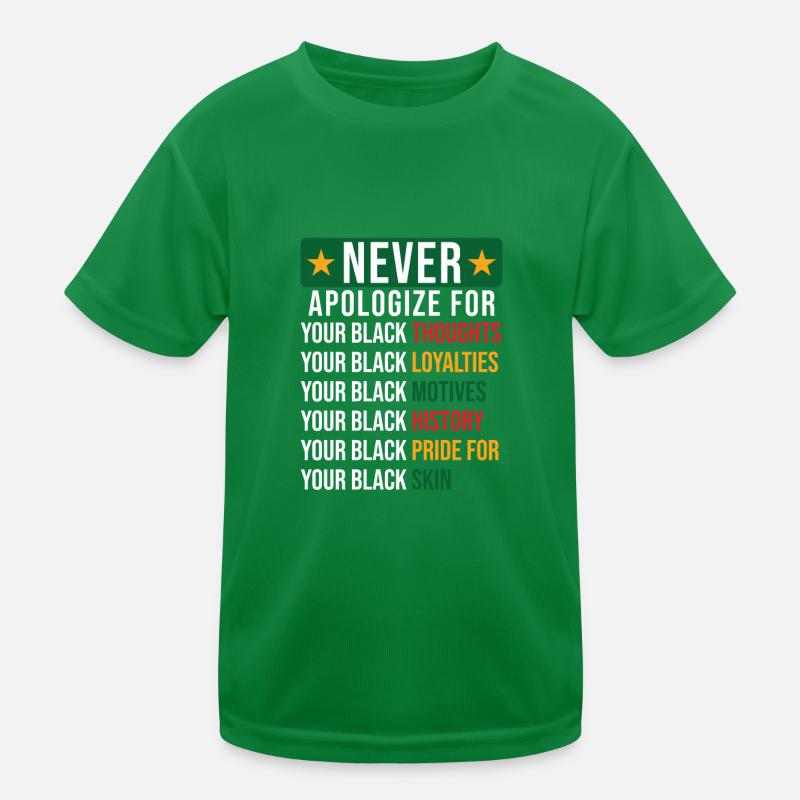 Black History Kids Functional T-Shirt