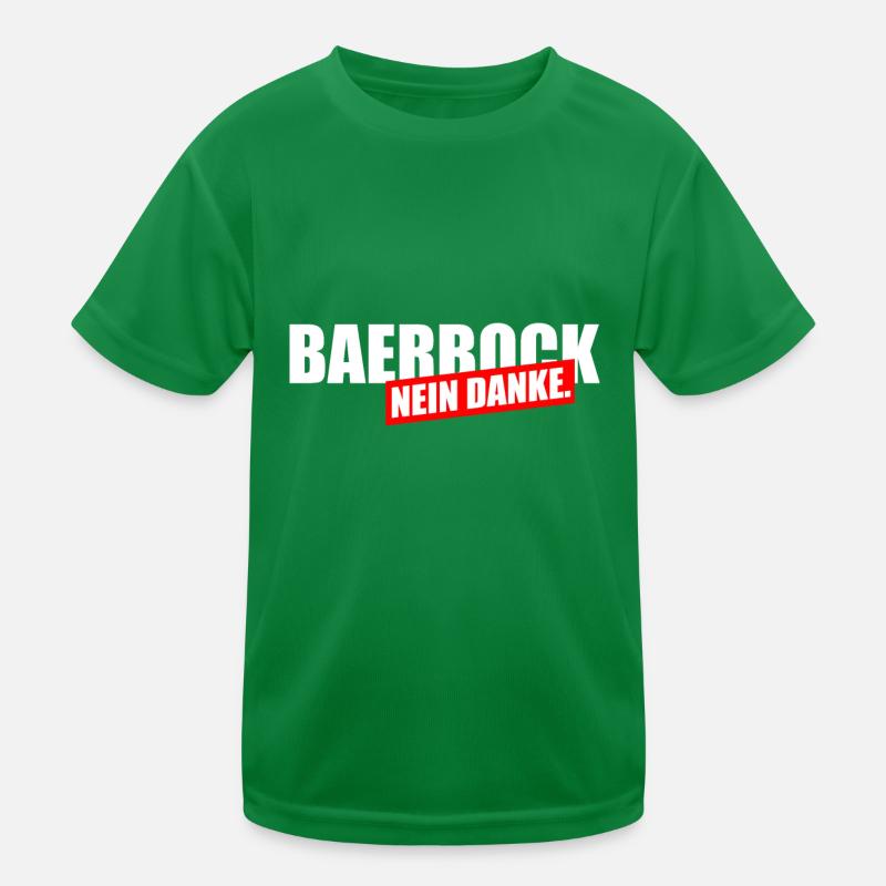 Bearbock Nein Danke Kinder Funktions-T-Shirt