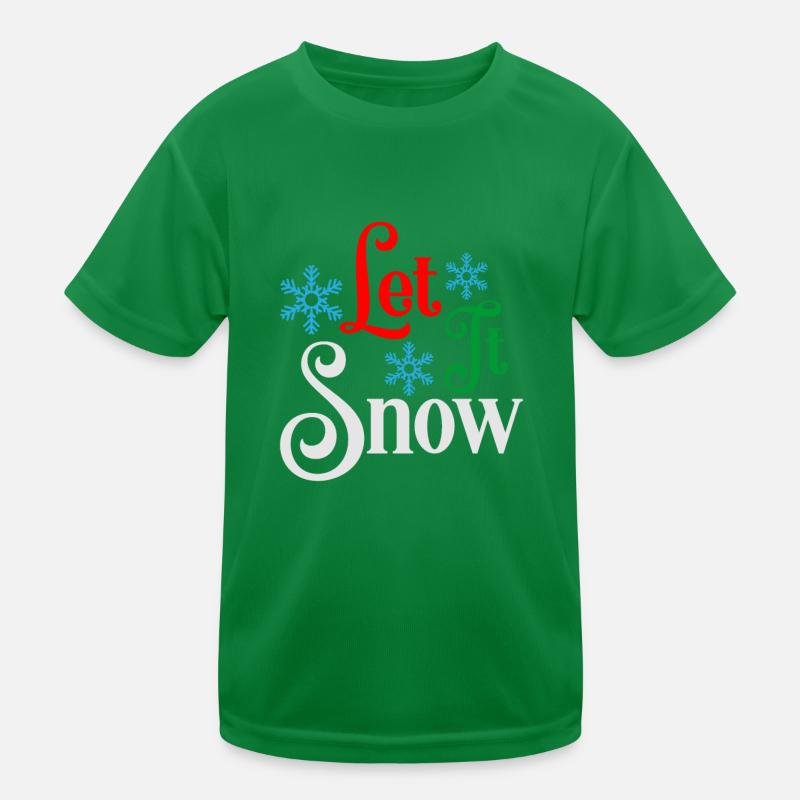 Laissez-le neige Pull de Noël laid T-shirt sport Enfant