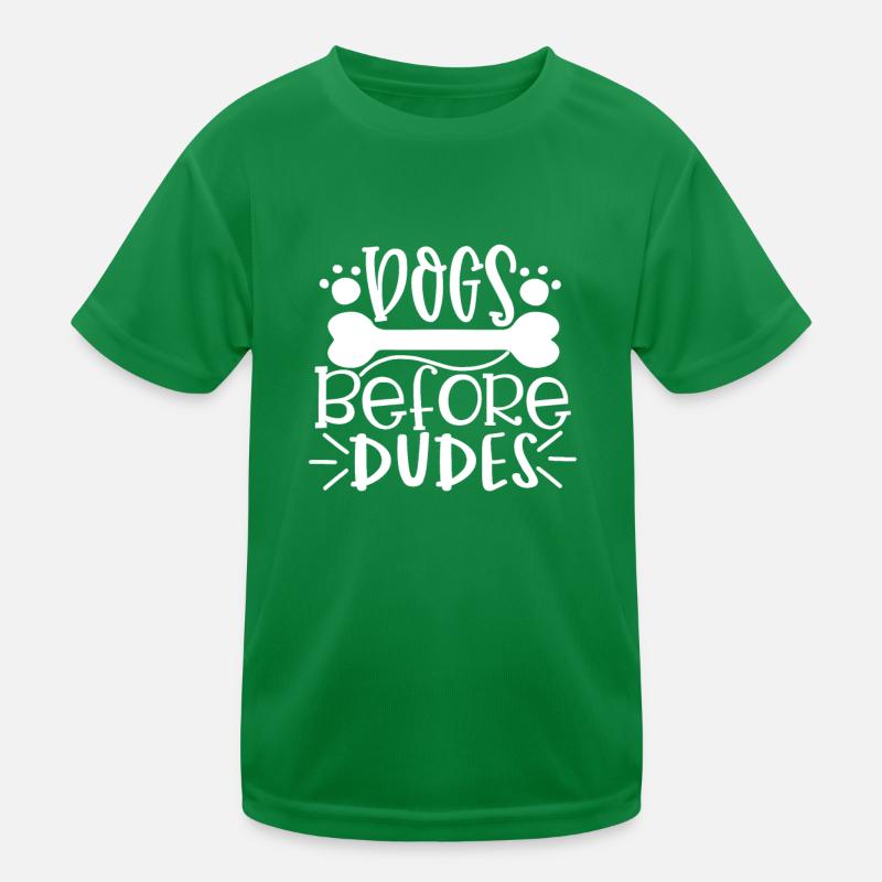 Chiens devant les gars T-shirt sport Enfant