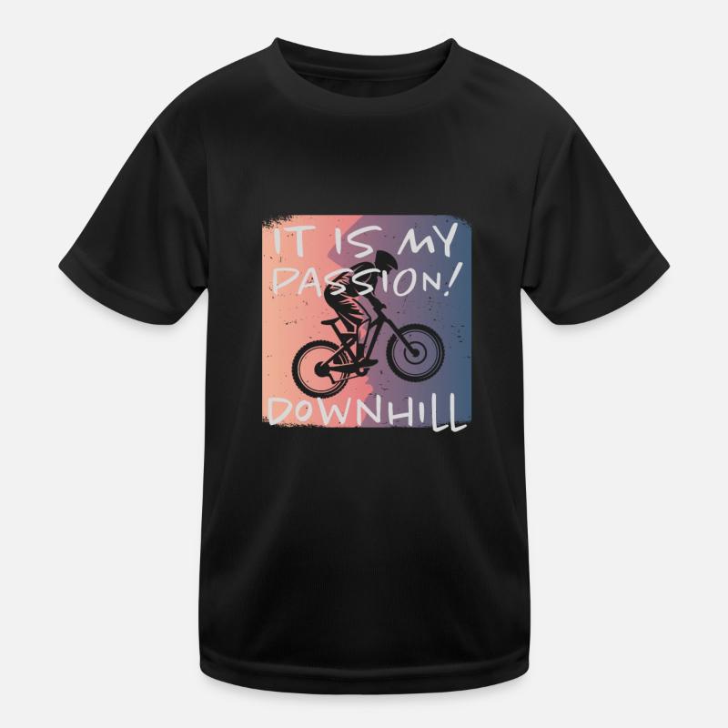 Grunge Downhill Kinder Funktions-T-Shirt