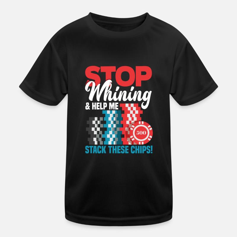 Poker Player Poker Player Poker Gift Kids Functional T-Shirt