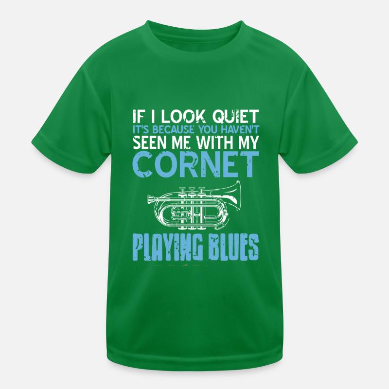 Tu ne m’as pas vu avec mon cornet jouant du blues T-shirt sport Enfant