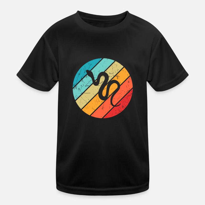 Snake Retro Reptile Python Gift idea Kids Functional T-Shirt