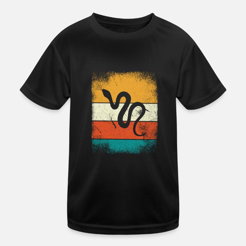 Snake Retro Reptile Python Idée cadeau T-shirt sport Enfant