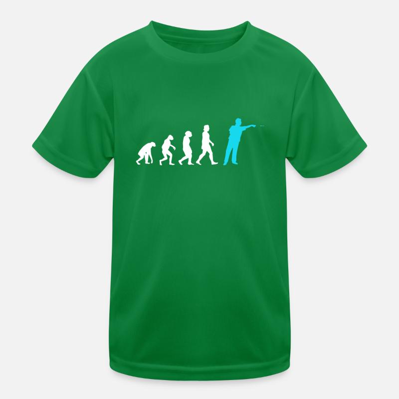 Darts Evolution Darts Player Throws Dart Kids Functional T-Shirt