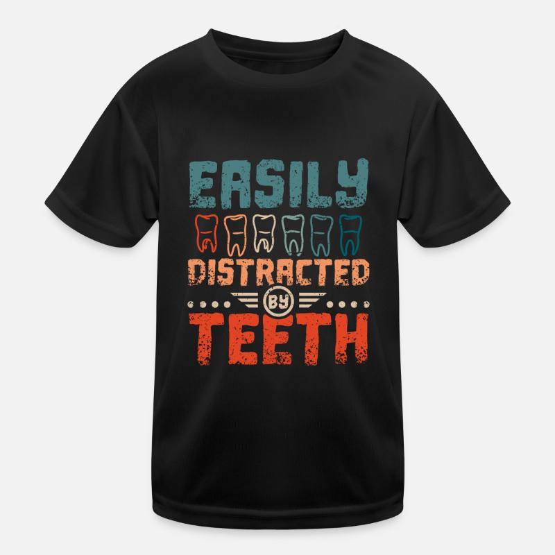 Facilement distrait par les dents T-shirt sport Enfant