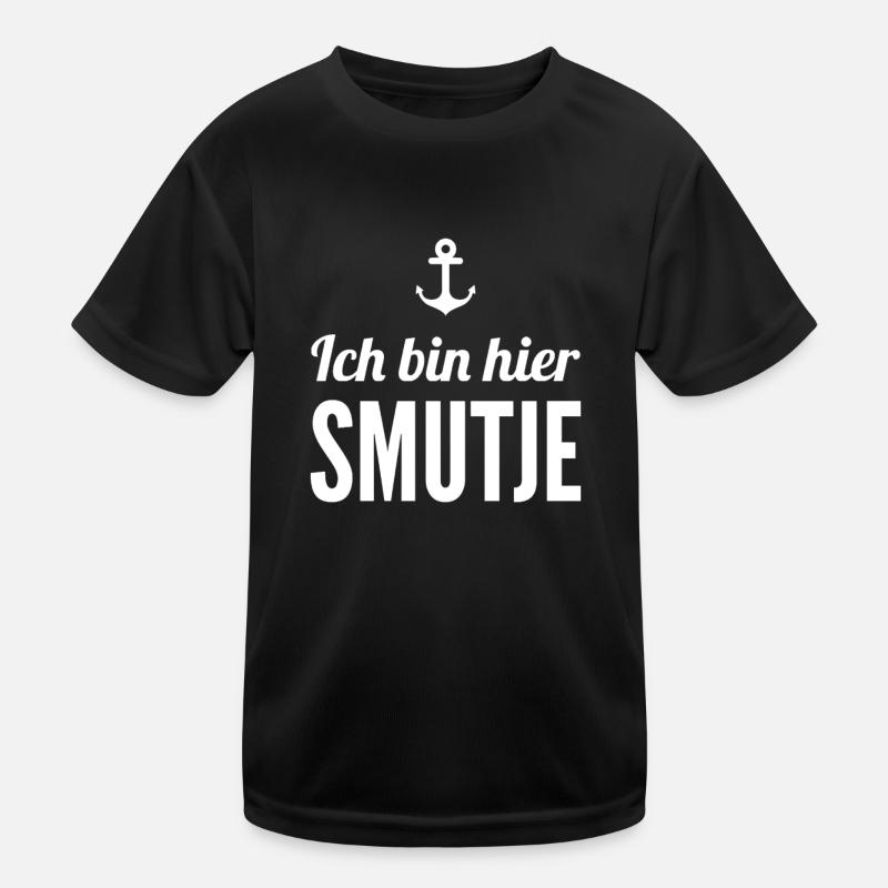 Ich bin hier Smutje Kinder Funktions-T-Shirt