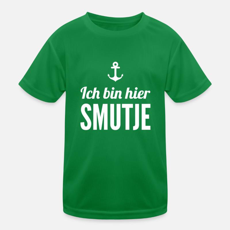 Ich bin hier Smutje Kinder Funktions-T-Shirt