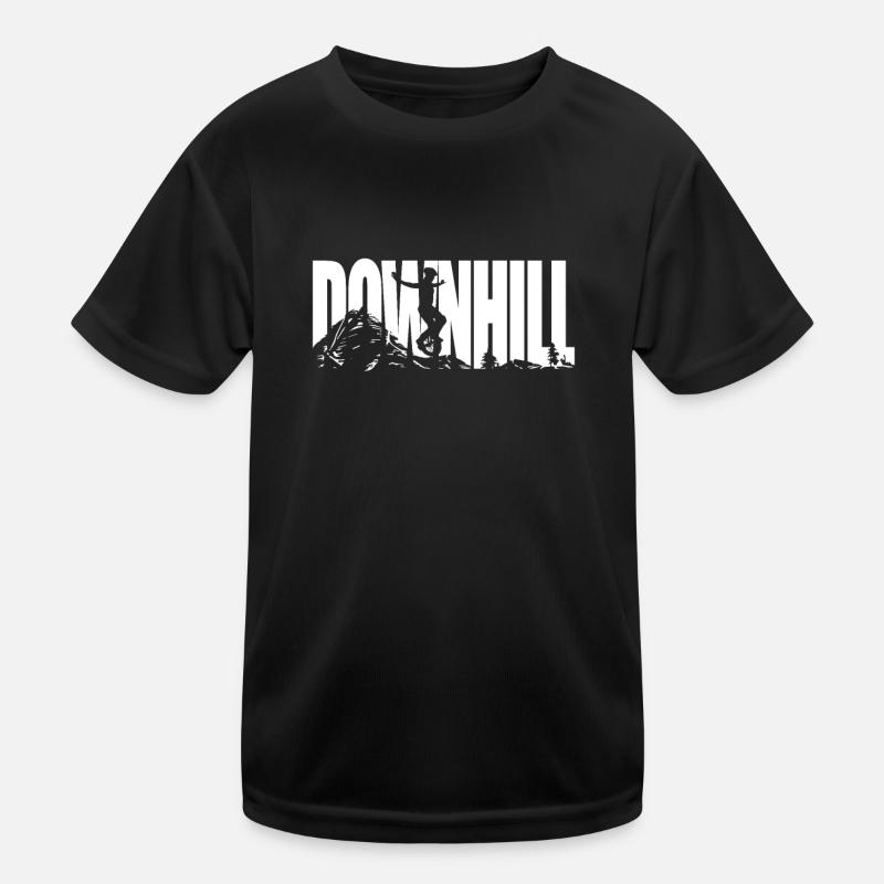 Downhill Unicycle Kinder Funktions-T-Shirt