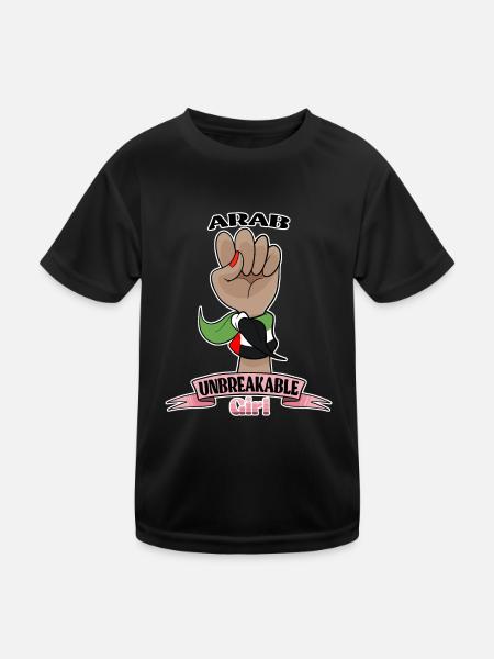Arab Girl Unbreakable I Heritage United Arab - Kids Functional T-Shirt - black - Front