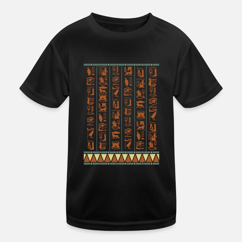 Hieroglyphics Pyramids Ancient Egypt Kids Functional T-Shirt