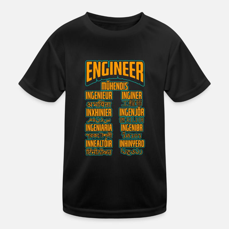 Karriere als Sprachingenieur Kinder Funktions-T-Shirt