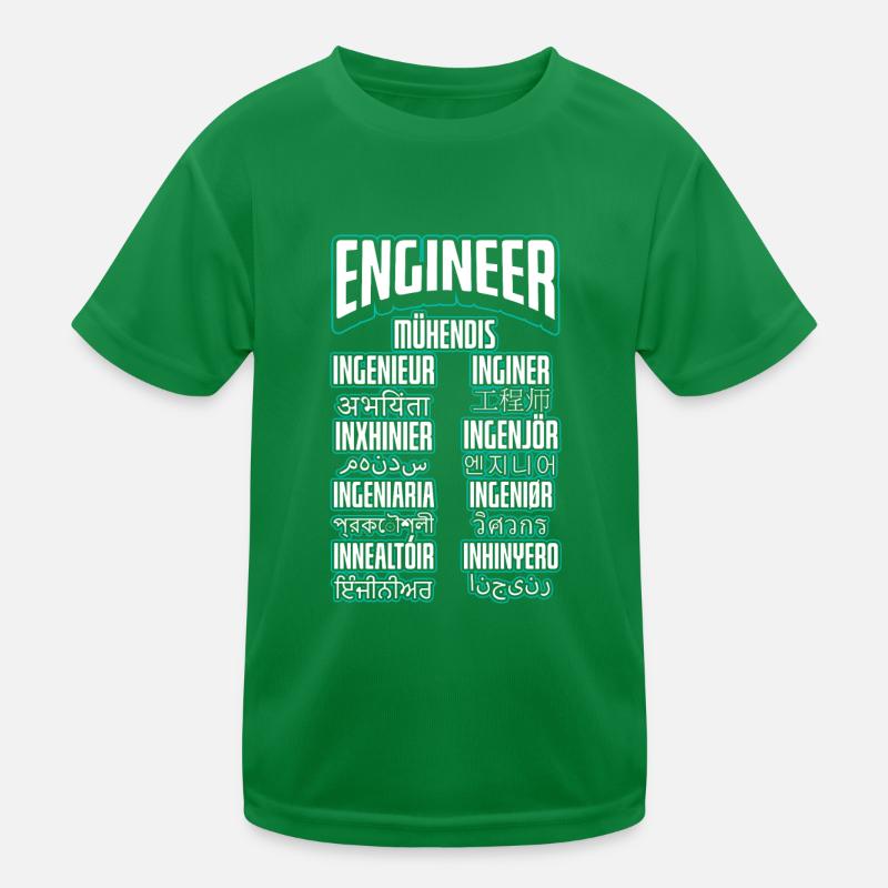 Language Engineer Engineering Career Kids Functional T-Shirt