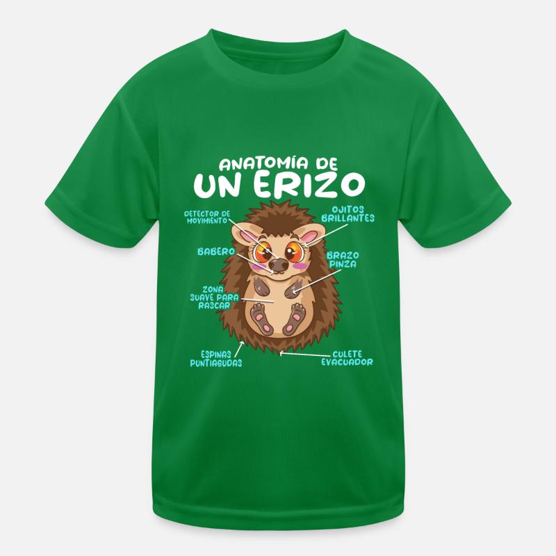 Anatomie d’un hérisson amusant T-shirt sport Enfant