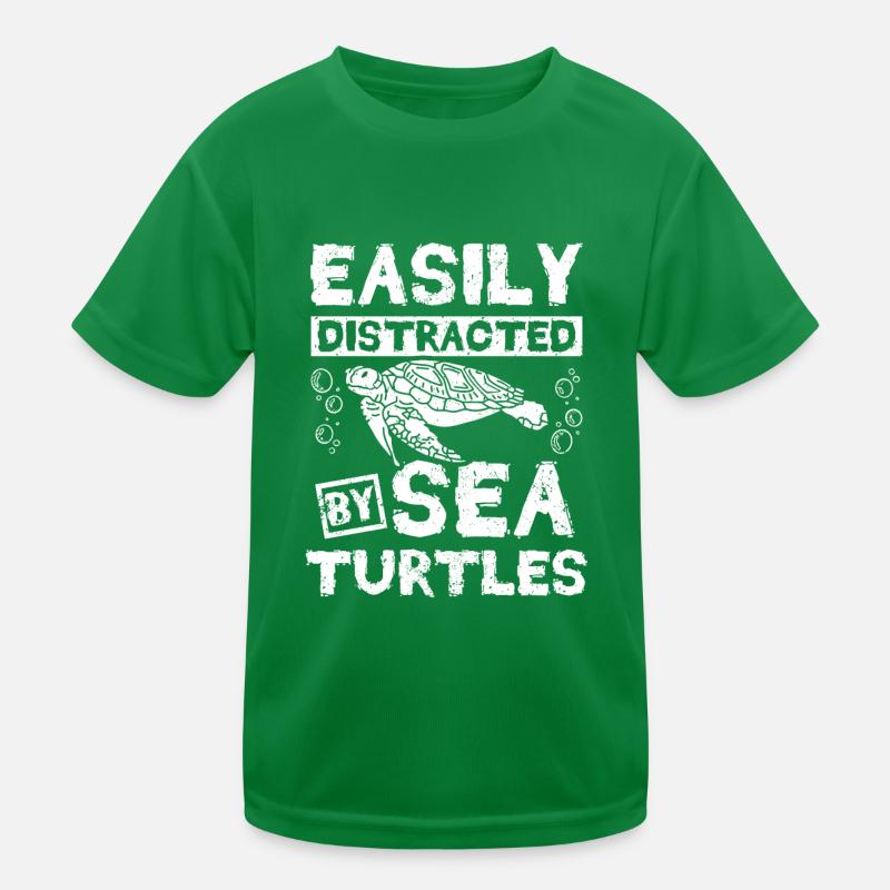 Facilement distrait par les tortues de mer T-shirt sport Enfant
