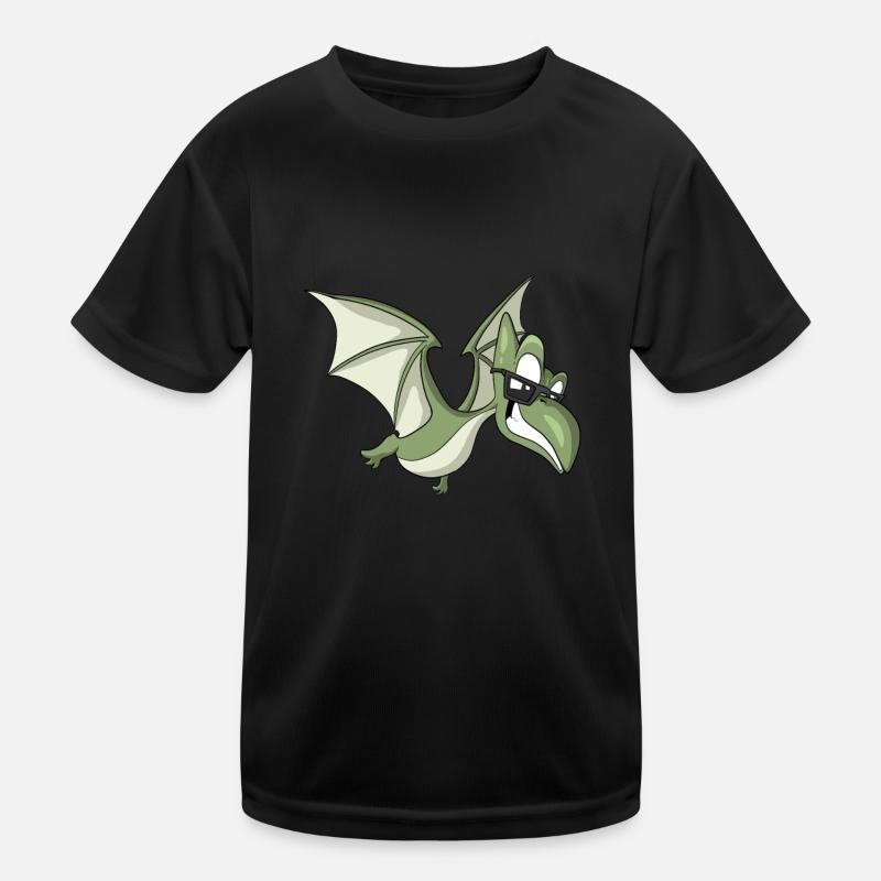 Pterodactyl Pterosaur Cartoon Dinosaur Kids Functional T-Shirt