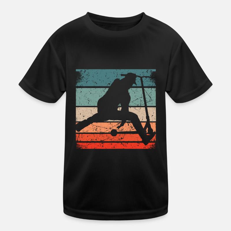 Stunt Scooter Kinder Tretroller Zubehör Roller Fun Kinder Funktions-T-Shirt