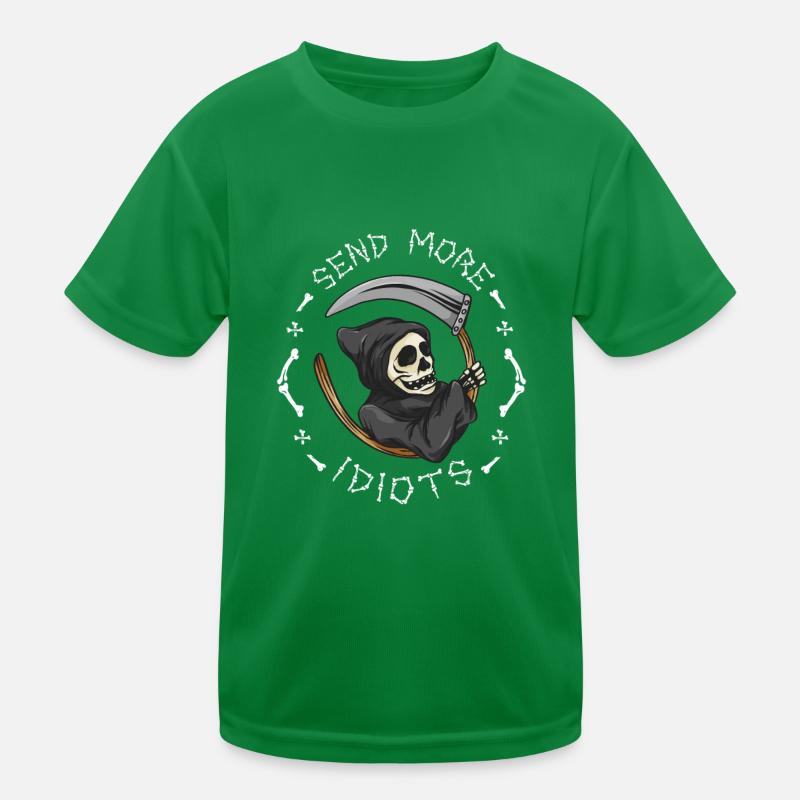 Sensenmann Idioten Humor Ironie Spruch Kinder Funktions-T-Shirt