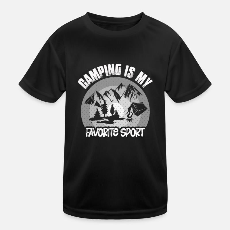 Le camping est mon sport préféré Le camping T-shirt sport Enfant