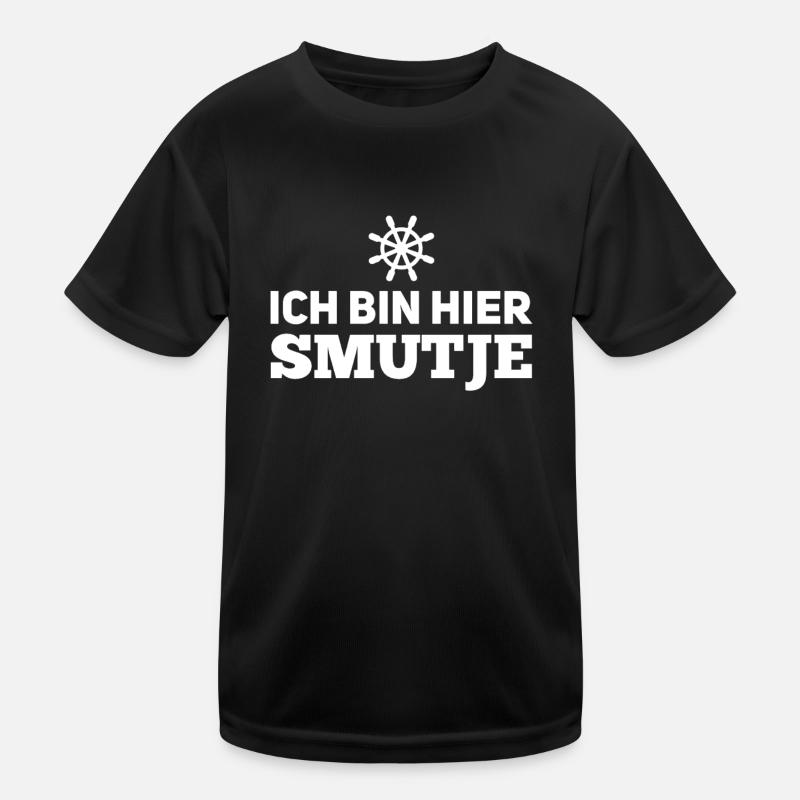 I'm here Smutje - Cook Sailing Motivation Kids Functional T-Shirt