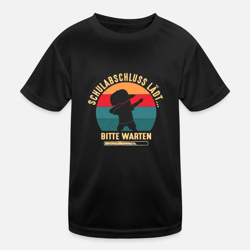 Schulabschluss Lädt Absolvent Abgänger Abschluss Kinder Funktions-T-Shirt
