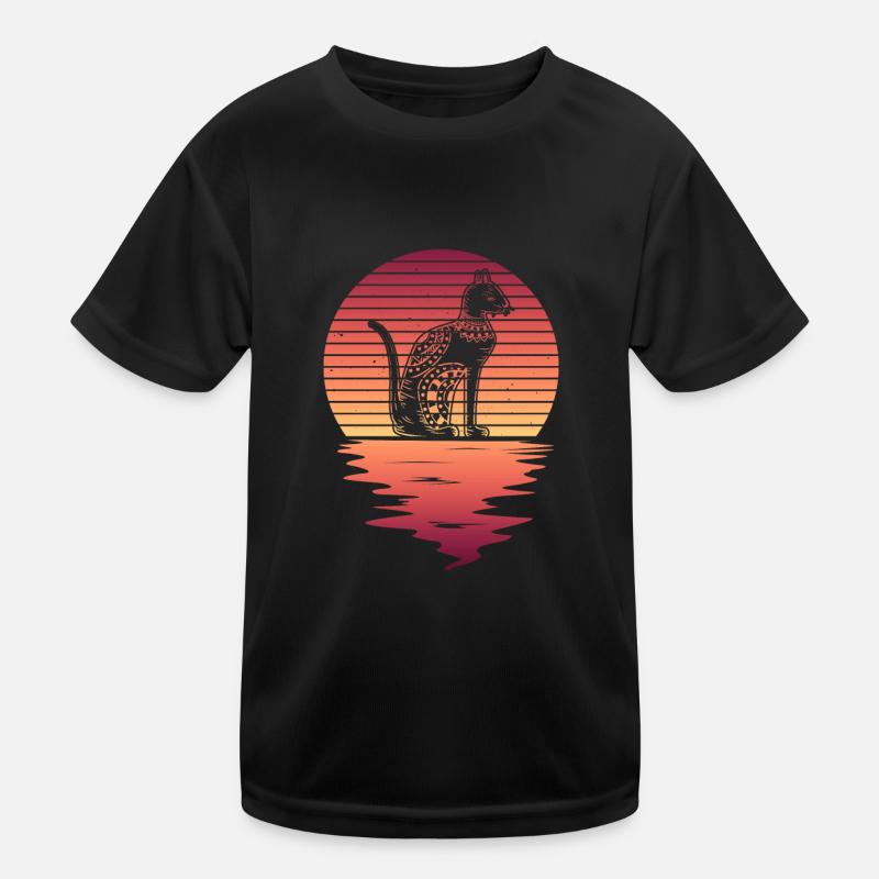 Cat Egyptian Mythology Ancient Egypt Kids Functional T-Shirt
